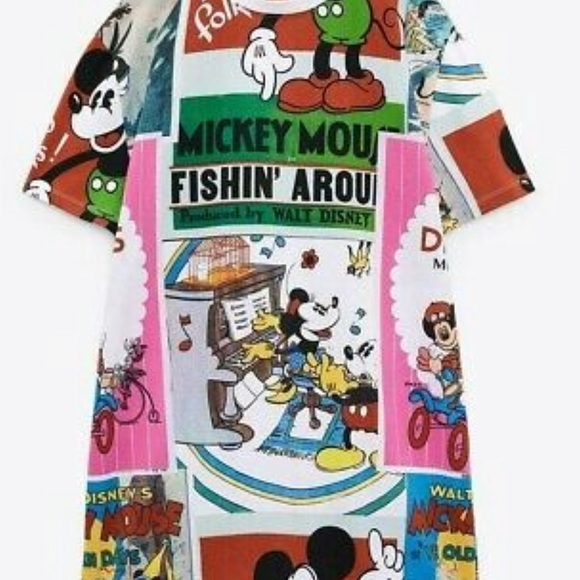 🔥SOLD🔥 Zara Mickey Mouse mini dress - Picture 2 of 7